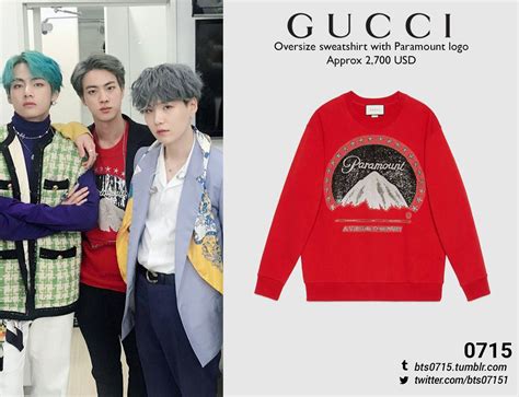 gucci crewneck bts|BTS' Jin's Latest Gucci Outfits And His Comfy Casual Style.